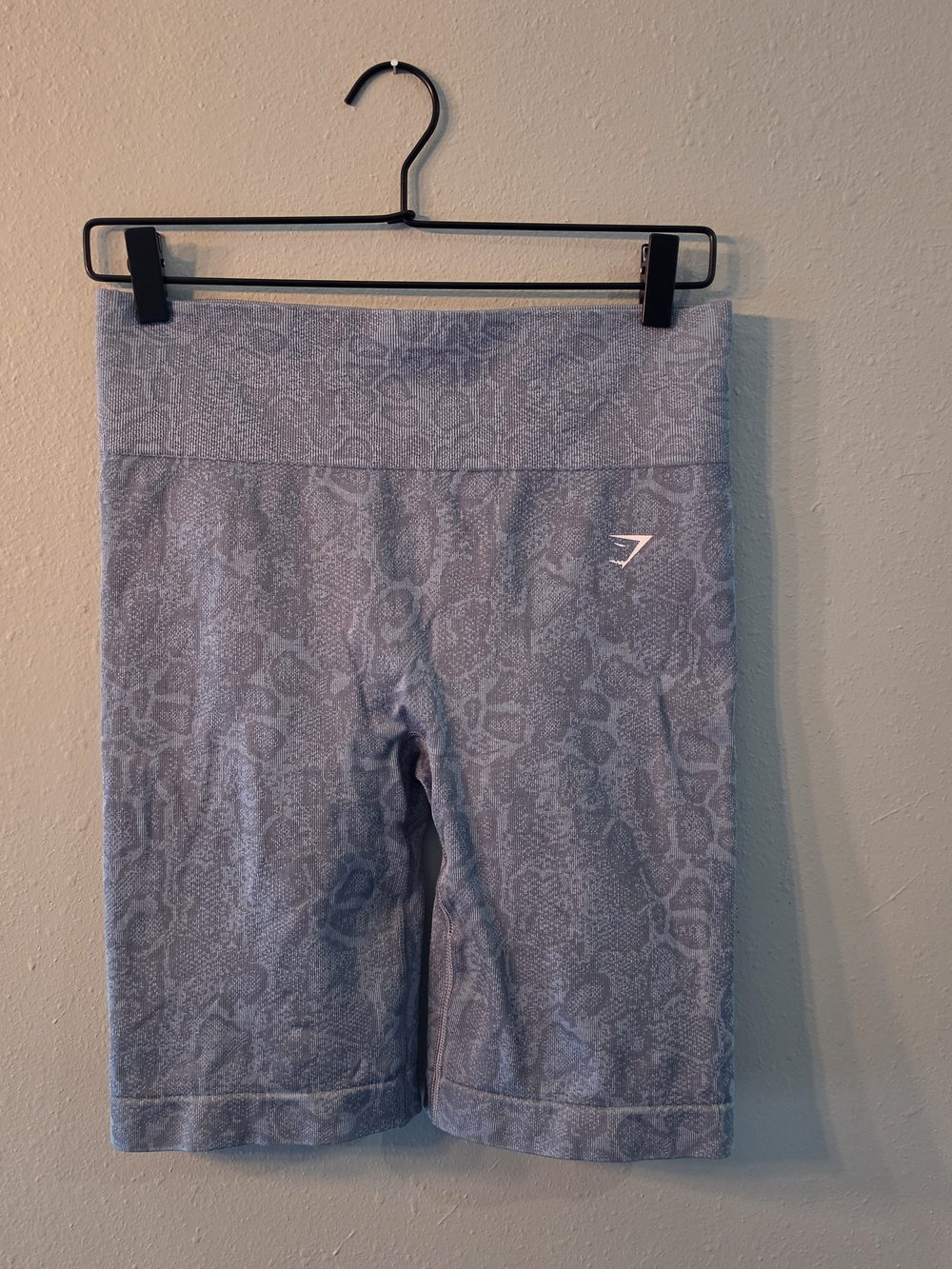 Gymshark Vital Seamless Jacquard Biker Shorts Gray Womans S